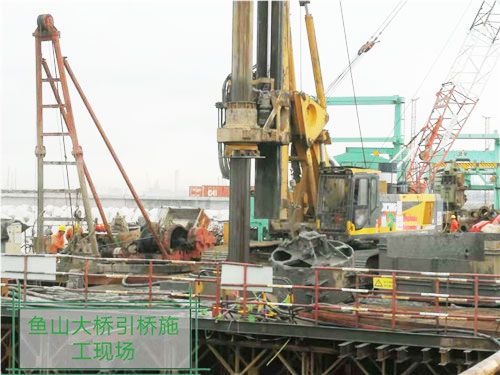 魚山大橋引橋施工現場